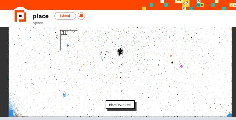 许多人共同合作绘制一副画的“像素战争”开启了